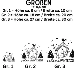 Outlet Fensterdeko Advent schöne Winterzeit Fensterbild Weihnachtsdekoration Sticker Weihnacht 2 Farben 3 Größen Sticker & Aufkleber
