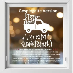Outlet Fensterdeko Advent Weihnachten Fensterbild Weihnachtsdekoration Sticker merry christmas 2 Farben 3 Größen Sticker & Aufkleber
