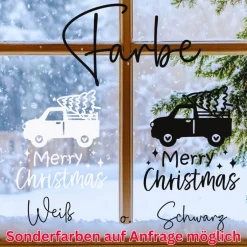 Outlet Fensterdeko Advent Weihnachten Fensterbild Weihnachtsdekoration Sticker merry christmas 2 Farben 3 Größen Sticker & Aufkleber