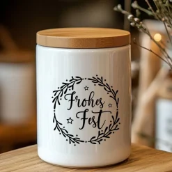 Clearance Fensterdeko Schriftzug Frohes Fest Fensterbild Weihnachtsdekoration Sticker Kranz 2 Farben 3 Größen Sticker & Aufkleber