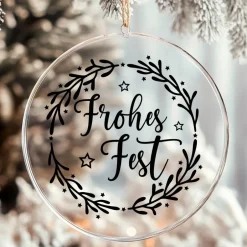 Clearance Fensterdeko Schriftzug Frohes Fest Fensterbild Weihnachtsdekoration Sticker Kranz 2 Farben 3 Größen Sticker & Aufkleber
