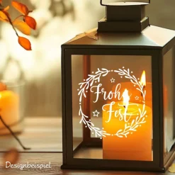 Clearance Fensterdeko Schriftzug Frohes Fest Fensterbild Weihnachtsdekoration Sticker Kranz 2 Farben 3 Größen Sticker & Aufkleber