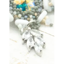 Online Festliche beadwork Ohrstecker handgemacht – Glasperlenschmuck Unikat als Weihnachtsgeschenk & Hochzeit Brautschmuck