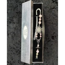Geschenkverpackungen|Atelier Petra Leona Festliche Geschenkverpackung 22,9x4,6x2,4cm für Lesezeichen + Schlüsselanhänger Silber Glänzend Schmuckschachtel Armband