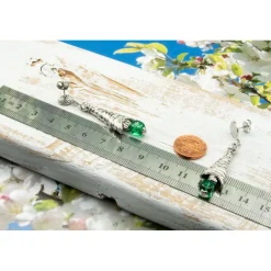 Best Festlicher Ohrschmuck, Ohrstecker grün, Ohrringe, Tannenbaum, Geschenkidee, Weihnachten, handgemacht Unikat Weihnachtsaccessoires