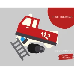 Discount Feuerwehr Einladungskarten Bastelset Kindergeburtstag | Feuerwehr Karte | Feuerwehr im Einsatz | Feuerwehr Geburtstag Kinder Einladungskarten