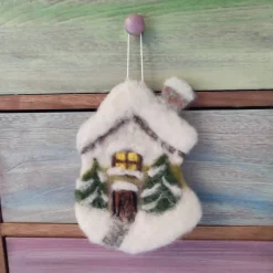Best Filzhaus,  Weihnachtsdeko, handgefilzt Weihnachtsdeko