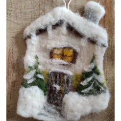 Best Filzhaus,  Weihnachtsdeko, handgefilzt Weihnachtsdeko