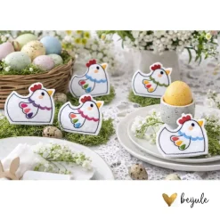 Sale Filzhühner, 6 Stück Osterdeko