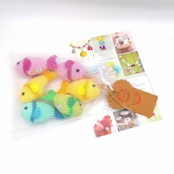 Sale Fisch gehäkelt, Amigurumi, 100 % Baumwolle, als Dekoration zur Taufe, Konfirmation, Geburtstag oder Babyparty, Wunschfar Dekoration