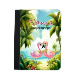 Sale Flamingo Zeugnismappe personalisiert | Zeugnismappe | Zeugnismappe mit Namen | Urkundenmappe Kinder Einschulung