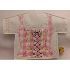 Sale Flaschen Shirt Dirndl rosa – Personalisiertes Geschenk für Piccolos, Miniweinflaschen Geschenke