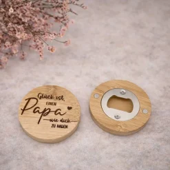 Sale Flaschenöffner aus Holz für Papa – Glück ist, einen Papa wie dich zu haben Geschenke Für Männer