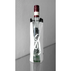 Clearance Flaschenmanschette Flaschenetikett Junge Engel Skull GESTICKT Leinen Monster & Gespenster