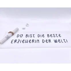 Weihnachtskarten|Blomidesign Flaschenpost Geschenk Erzieherin Weihnachten