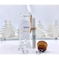 Weihnachtskarten|Blomidesign Flaschenpost Papa Geschenk für Weihnachten, Karte, bester Papa der Welt