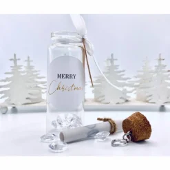 Flaschenpost, Tante Geschenk Weihnachten, Karte für die Tante, weihnachtliche Postkarte Weihnachtskarten