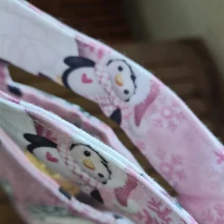 Hot Flaschentasche 38x10x8 cm – Geschenktasche Flaschenbeutel mit Pinguin Motiv Geschenkverpackungen