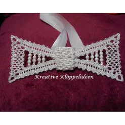 Best Fliege für den Bräutigam Hochzeit geklöppelt Handarbeit Bräutigam
