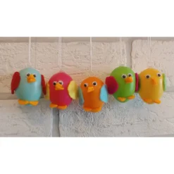 Best fünf Küken mit Kulleraugen (bunt) zum Aufhängen Osterdeko