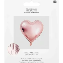 Dekoration|AmOlenDiek Folienballon Herz 36 cm Rosa