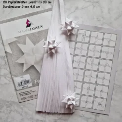 Clearance Fröbelsterne Papierstreifen-Set, inkl. Anleitung „Auswahlmöglichkeiten“ Weihnachtsdeko