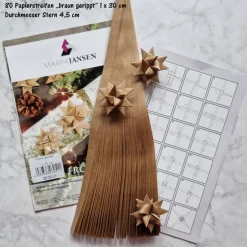 Clearance Fröbelsterne Papierstreifen-Set, inkl. Anleitung „Auswahlmöglichkeiten“ Weihnachtsdeko