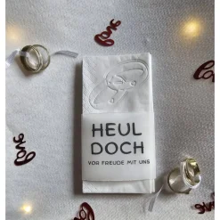 Online Freudentränen Hochzeit Taschentücher Banderolen,Banderolen als Deko für Gäste-Taschentücher, Accessoires