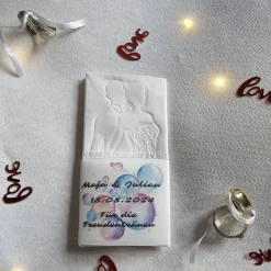 Sale Freudentränen Hochzeit Taschentücher Banderolen,Banderolen als Deko für Gäste-Taschentücher, Accessoires