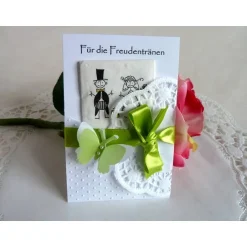 Online Freudentränen-Taschentuch mit Hülle für die Hochzeit Accessoires