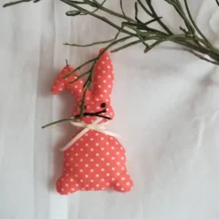 Osterdeko|Design in Stoff Frühlings - Osterdekoration, 3 - teiliges Set, Gans, Hase mit Knickohr und Hase sitzend