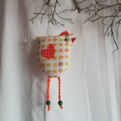 New Frühlings - Osterdekoration, 3 - teiliges Set, Stoffhühner und Gans, Frühlings - Osterdekoration zum Anhängen Osterdeko