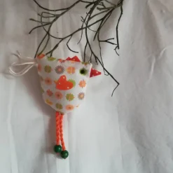 New Frühlings - Osterdekoration, 3 - teiliges Set, Stoffhühner und Gans, Frühlings - Osterdekoration zum Anhängen Osterdeko