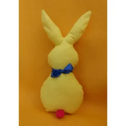 Osterdeko|hessmade Friedens-Oster-Hase in gelb/blau