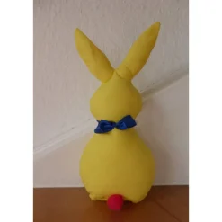 Osterdeko|hessmade Friedens-Oster-Hase in gelb/blau