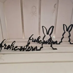 Online Frohe Ostern Schriftzug Osterdeko