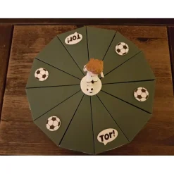 Best Fußball - Geschenk zum 18 Geburtstag - Geschenk Geburtstag - Grün Weiß Schwarz - Fußballfigur - Papiertorte - Tor Geschenkverpackungen