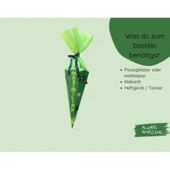 Schultüten|Always Amazing GbR Fußball Schultüten Bastelset  |  Schultüte personalisiert | Bastelset Schultüte für Jungs | Fußball Schultüten