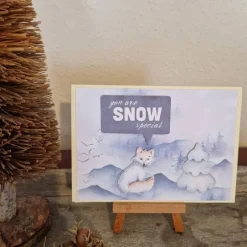 Weihnachtskarten|Teufelinchens_Ideen_Shop Fuchs - Weihnachtskarte - Berge - you are Snow special