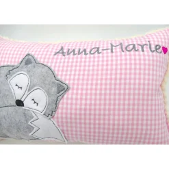 Best Fuchs Füchslein Namenskissen Taufkissen Kuschelkissen Kindergartenkissen Geburtsgeschenk Gastgeschenke