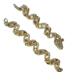 Best Funkelnde Spiralperlen Set handgewebt silberfarben Glasperlen goldfarben bicolor handmade Brautschmuck Zopfperle Haarschmuck & Kopfputz