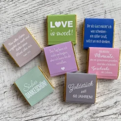 Best Gastgeschenk Hochzeit | Schokolade Schokotäfelchen | personalisiert Gastgeschenke