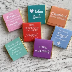 Best Gastgeschenk Hochzeit | Schokolade Schokotäfelchen | personalisiert Gastgeschenke