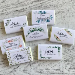 Best Gastgeschenk Jugendweihe Lebenswende | Schokolade Schokotafel Vollmilch | Schön, dass Du da bist! Gastgeschenke