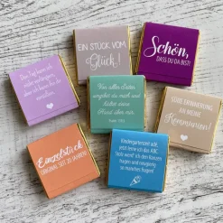Clearance Gastgeschenk Konfirmation Firmung | Schokolade Schokotäfelchen | personalisiert Gastgeschenke