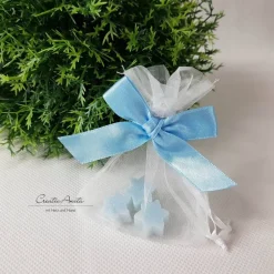 Best Gastgeschenk Seifensterne Eisblume - HELLBLAU i.Org. m. Namen Geschenke
