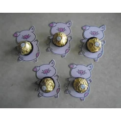 Hot Gastgeschenk zu Silvester Glücksschwein Gastgeschenke Goodies Goodie Mitbringsel Tischdeko Deko Glücksschwein Tischdekoration