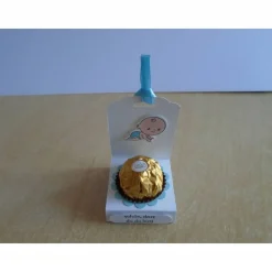 Clearance Gastgeschenk zur Taufe Junge Geburt Baby Goodies Tischdekoration Goodie Deko Dekoration Oma Patentante Patenonkel Geschenke