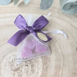 Discount Gastgeschenke mit je 3 Seifenherzen Johannisbeere - BEERE GiveAway zur Hochzeit Gastgeschenke