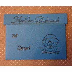 Clearance Geburt - Junge - Gutscheinverpackung Geschenke